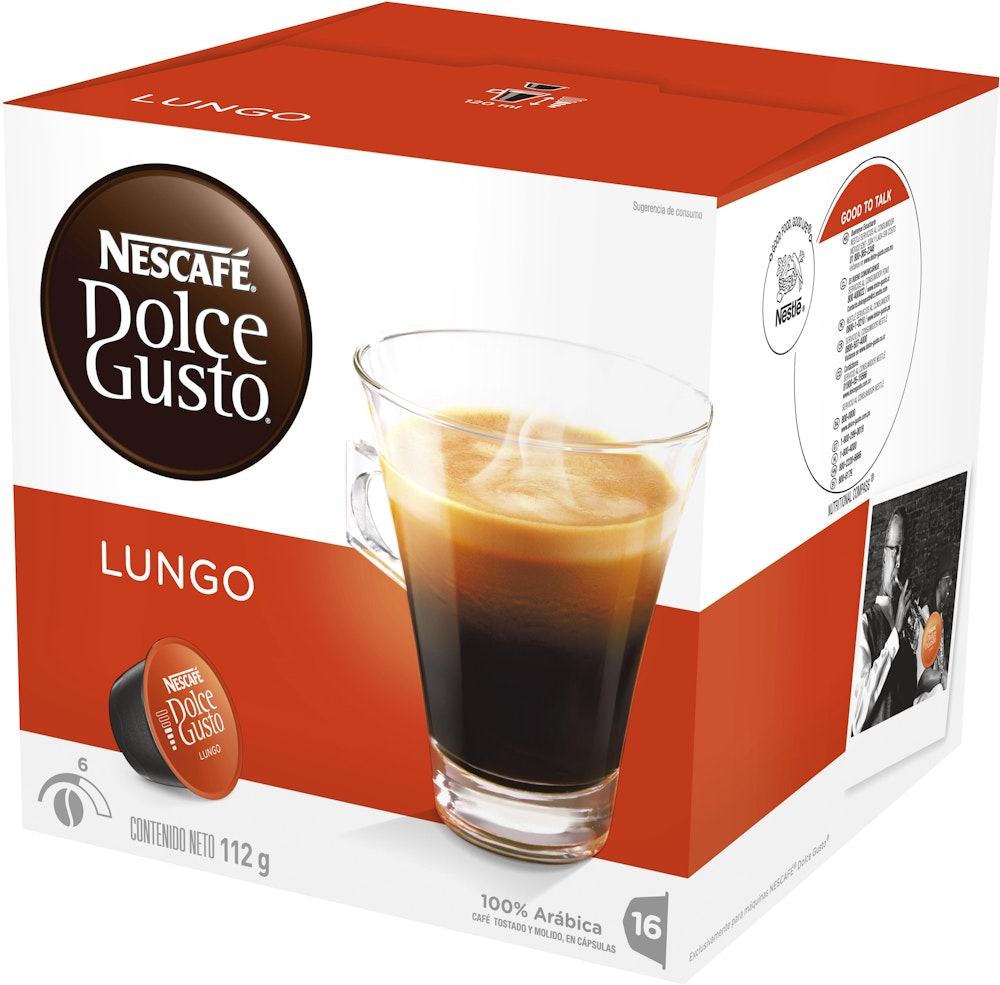 Nescafé Kaffekapslar Lungo 16-p Nescafé