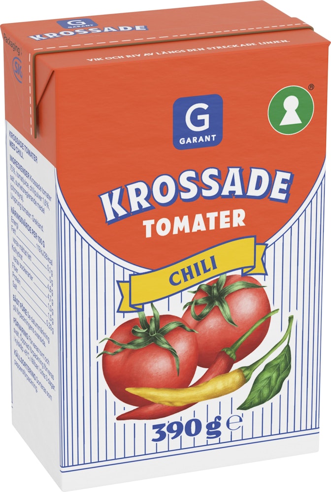Garant Krossade Tomater Chili 390g Garant