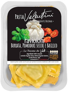 Valentini Ravioli med Burrata, Tomat & Basilika 250g Valentini