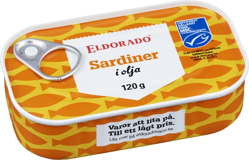 Eldorado Sardiner i Olja MSC 120g Eldorado