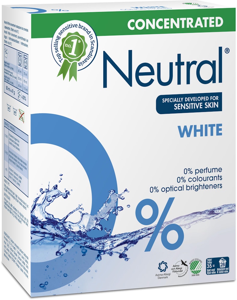 Neutral Tvättmedel White Parfymfri Neutral