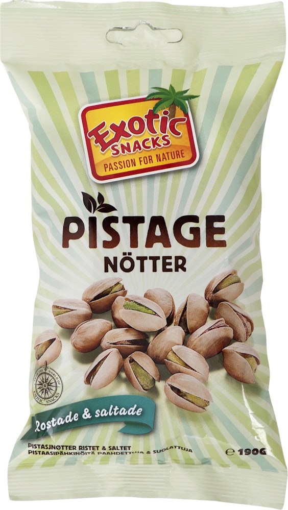 Exotic Snacks Pistagenötter Rostade/Saltade Exotic Snacks
