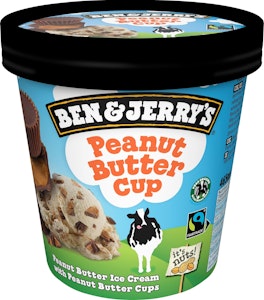 Ben & Jerrys Glass Peanut Butter Cup Fairtrade 465ml Ben & Jerry's