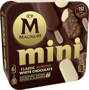 Magnum Mini Classic/Almond/White 6-p GB Glace