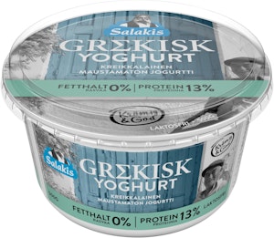 Salakis Grekisk Yoghurt 0% Laktosfri 500g Salakis