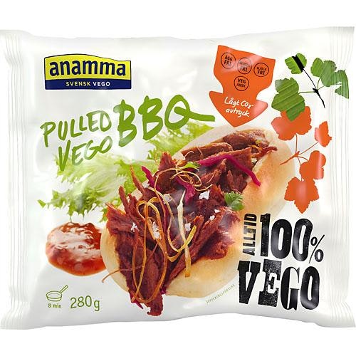 Anamma Pulled Vego BBQ Fryst Anamma