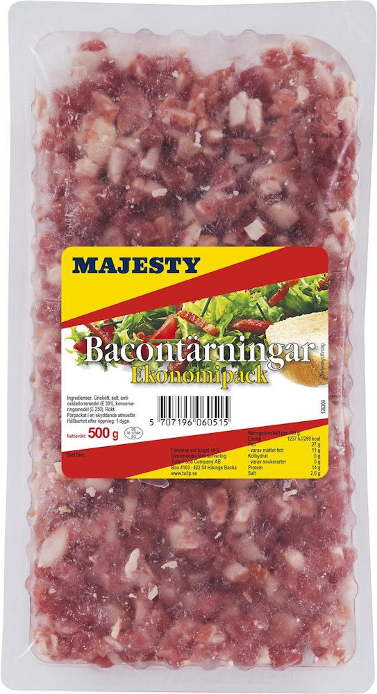Majesty Bacontärningar 500g Majesty