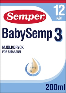 Semper Tillskottsnäring BabySemp 3 12M Drickfärdig 200ml Semper