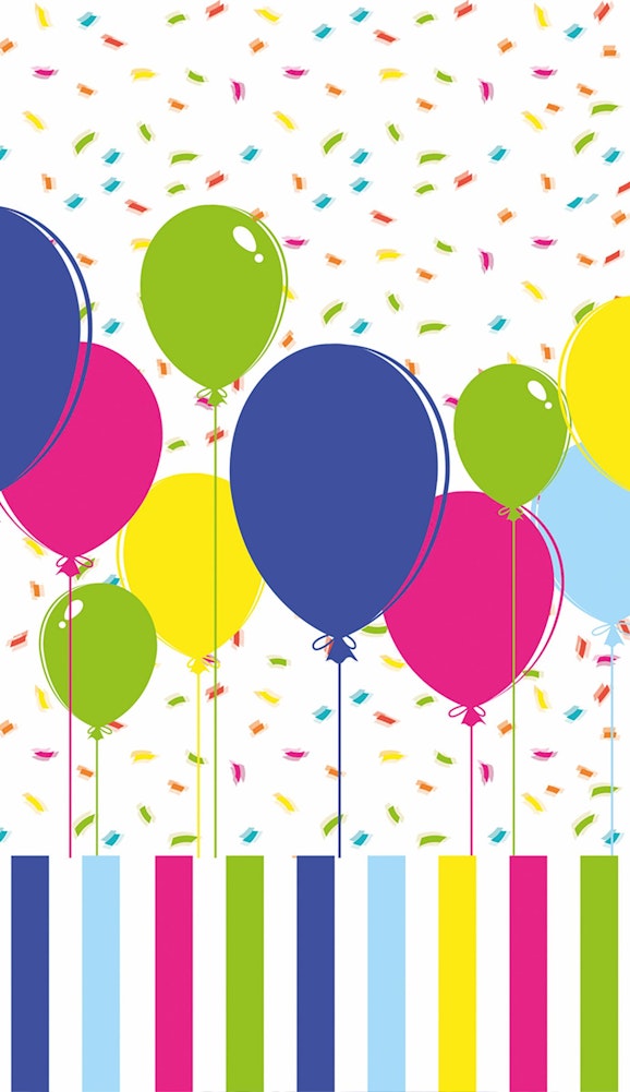 Duni Duk Balloons & Confetti 120x180cm Duni