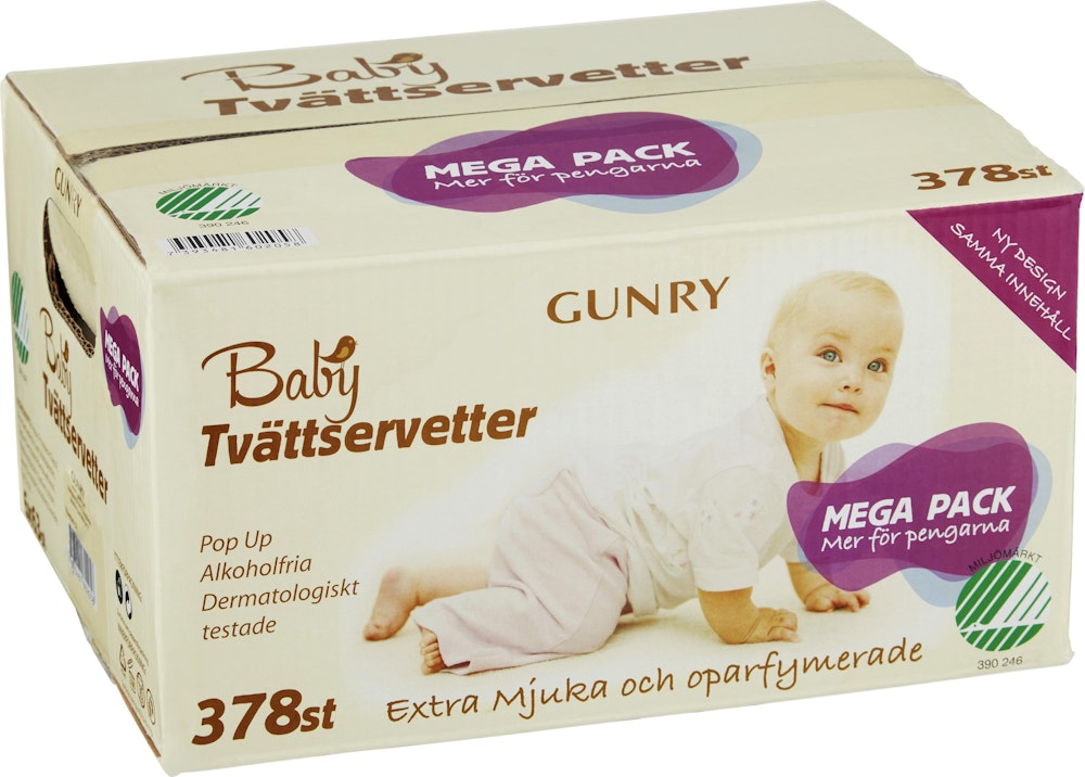 Gunry Baby Tvättservetter 6x63-p Gunry