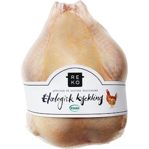 Reko Kyckling Hel Fryst EKO/KRAV ca 1700g Reko