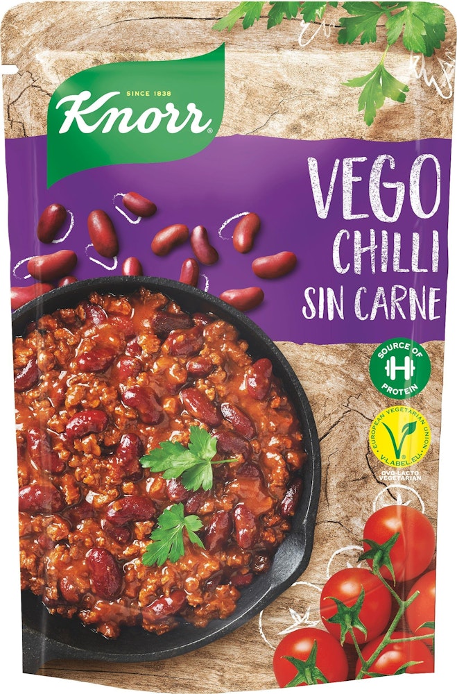 Knorr Vegansk Måltidslösning Vego Chili Sin Carne 390g Knorr