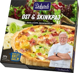 Dafgårds Ost- & Skinkpaj Fryst 240g Dafgårds