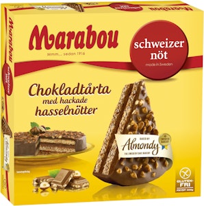 Almondy Mjölkchokladtårta Schweizernöt Fryst 400g Marabou