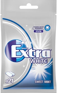 Extra White Sweet Mint Sockerfri 21-p Wrigley's