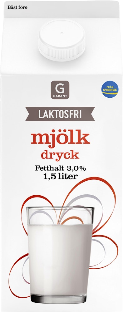 Garant Standardmjölkdryck Laktosfri 3% 1.5L Garant