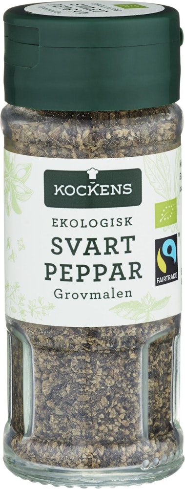 Kockens Svartpeppar Grovmalen EKO/Fairtrade 40g Kockens