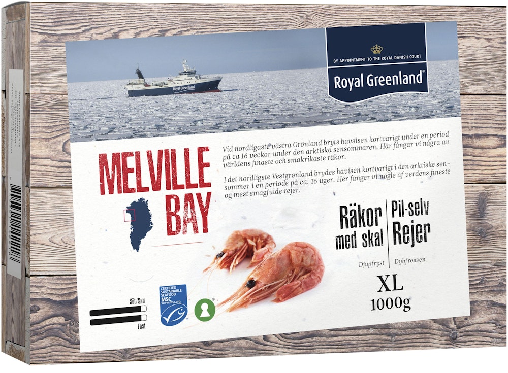 Royal Greenland Räkor med Skal 60/80 MSC-märkt Royal Greenland