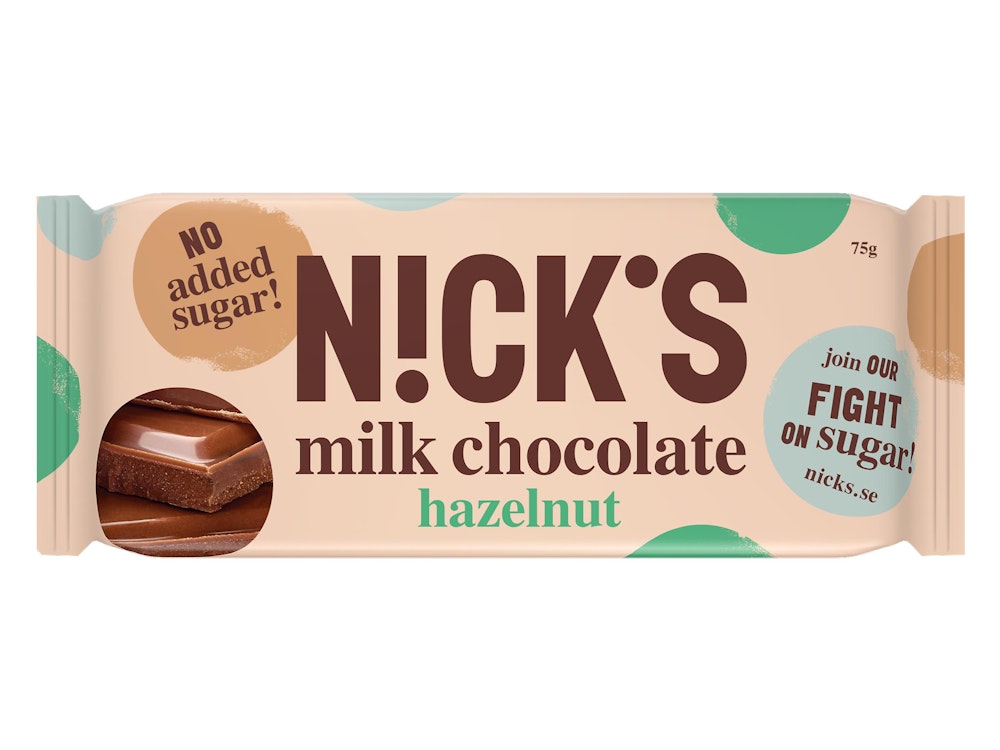 Nick´s Mjölkchoklad med Hasselnötter Nick's