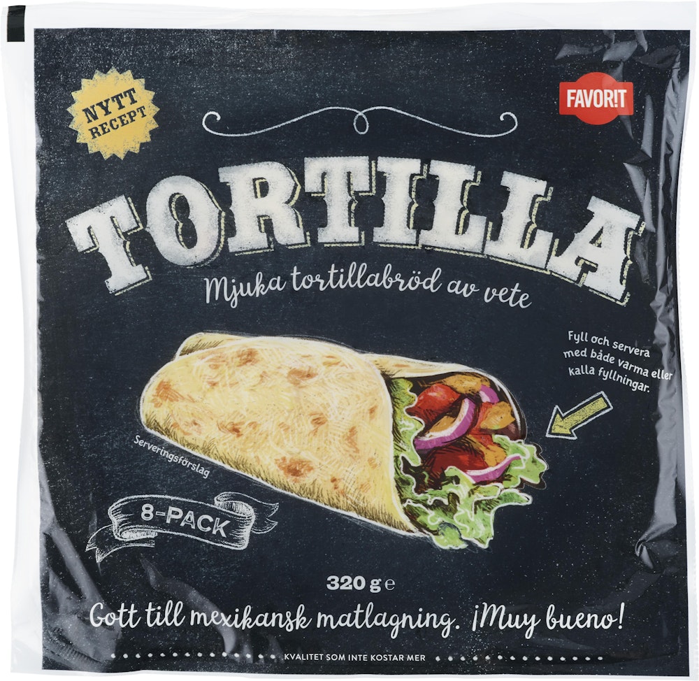 Favorit Tortilla 8-p Favorit