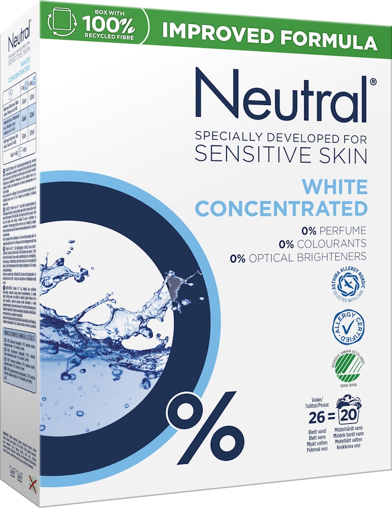 Neutral Tvättmedel White 975g Neutral