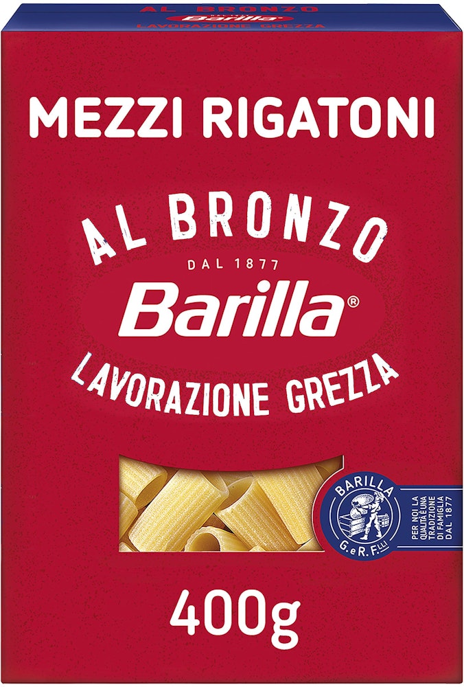 Barilla Pasta Rigatoni Al Bronzo 400g Barilla