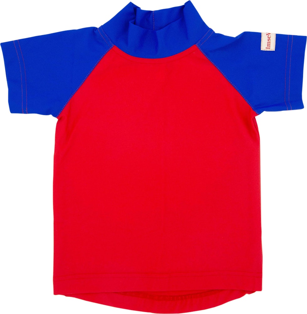 ImseVimse Solskyddskläder T-shirt Röd/Blå 74-80 6-12M ImseVimse