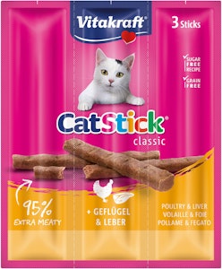 Vitakraft Catstick Mini Kyckling och Lever 3-p Vitakraft