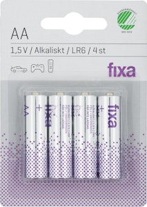 Fixa Batterier AA 4-p Fixa
