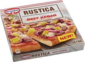 Dr Oetker Pizza Rustica Kebab Fryst 610g Dr Oetker