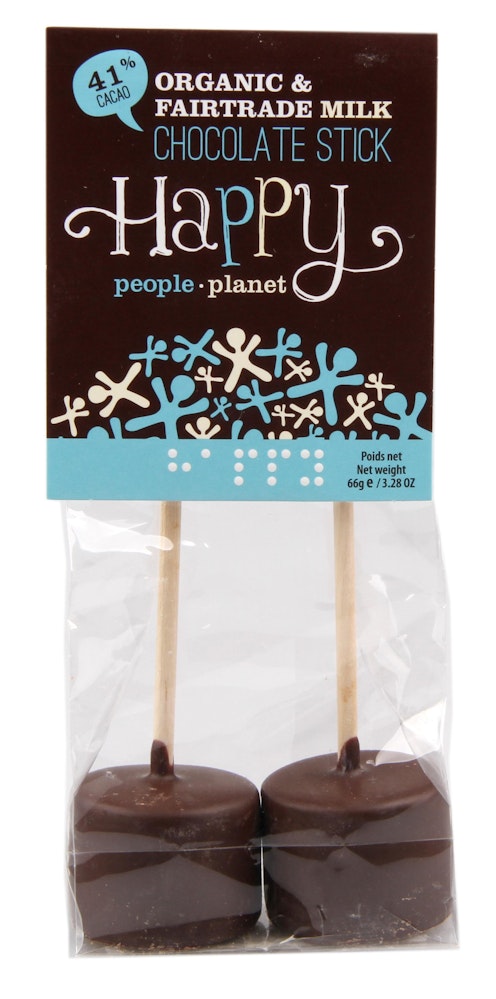 Happy People Planet Chokladklubbor 41% Kakao EKO Fairtrade 2-p Happy People Planet