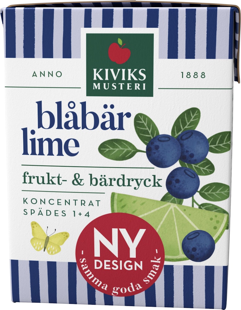Kiviks Frukt & Bärdryck Blåbär/Lime Koncentrat Kiviks