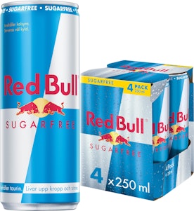 Red Bull Energidryck Sockerfri 4x250ml Red Bull