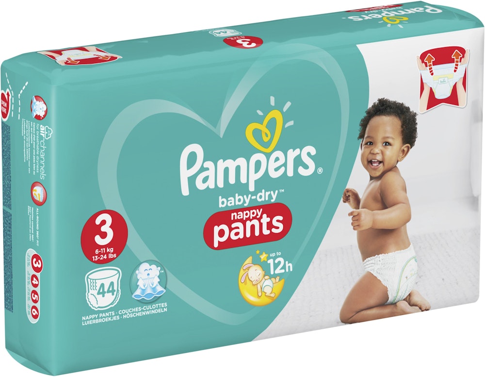 Pampers Blöjor Baby Dry Pants (3) 6- 44-p Pampers