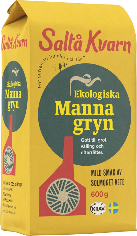 Saltå Kvarn Mannagryn EKO/KRAV 600g Saltå Kvarn