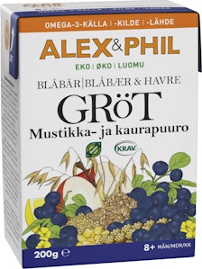 Alex&Phil Havregröt med Blåbär KRAV Alex&Phil
