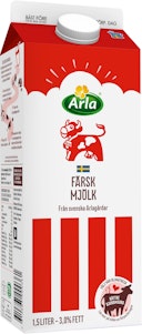 Arla Ko Färsk Standardmjölk 3% 1,5L Arla