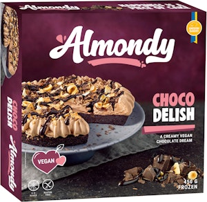 Almondy Tårta Choco Delish Glutenfri Vegansk Fryst 450g Almondy