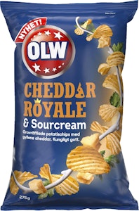 OLW Chips Cheddar Royale & Sourcream 275g OLW