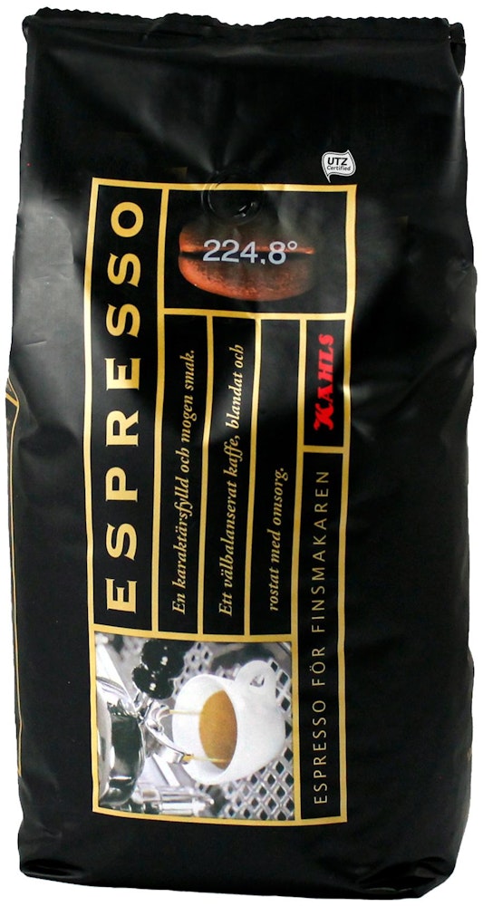 Kahls Kaffe Espresso 224,8° Hela Bönor 1000g Kahls Kaffe