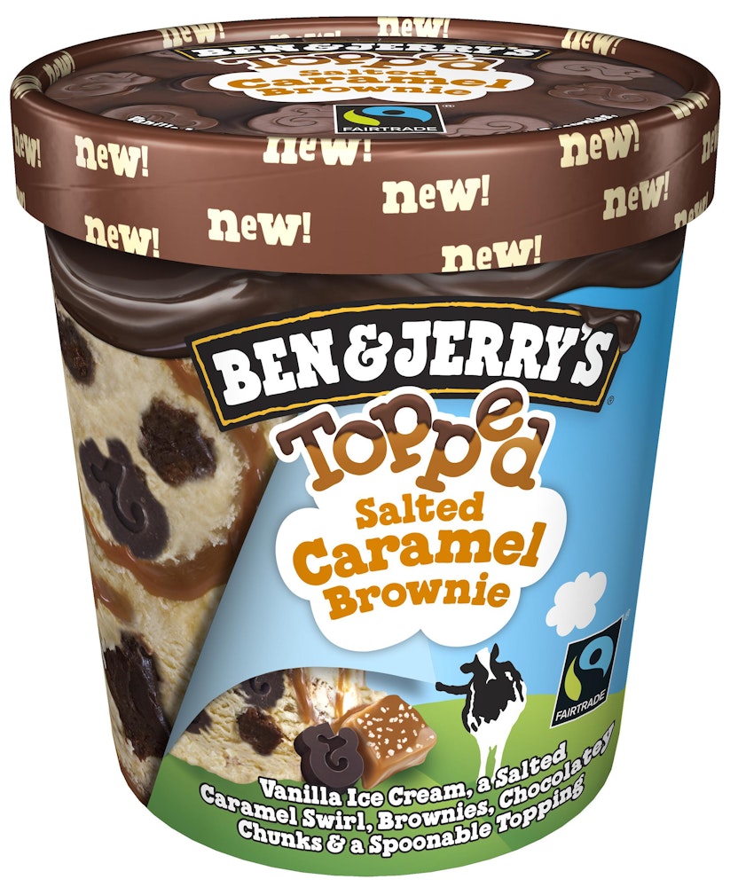 Ben & Jerrys Topped Salted Caramel Brownie Ben & Jerry's