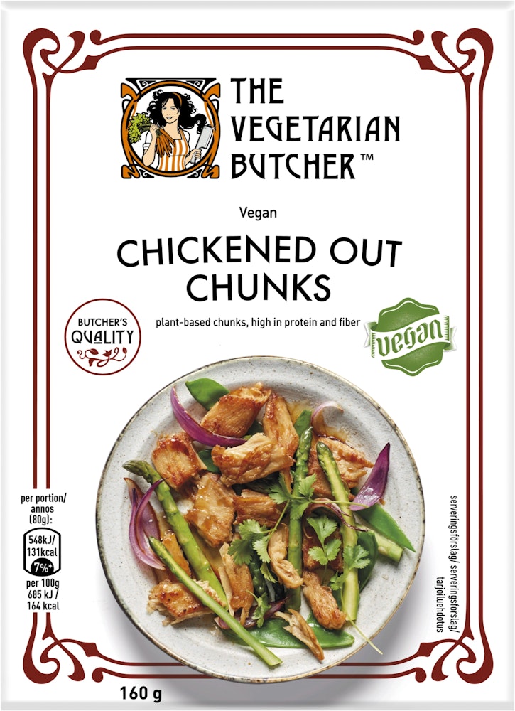 The Vegetarian Butcher Chickened Out Chunks Vegansk Fryst The Vegetarian Butcher