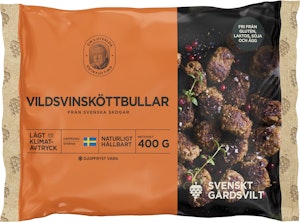 Svenskt Gårdsvilt Vildsvinsköttbullar Frysta 400g Svenskt Gårdsvilt