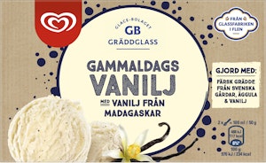 GB Glace Gräddglass Gammeldags Vanilj 500ml GB Glace