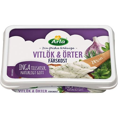 Arla Färskost Vitlök & Örter 24% 150g Arla