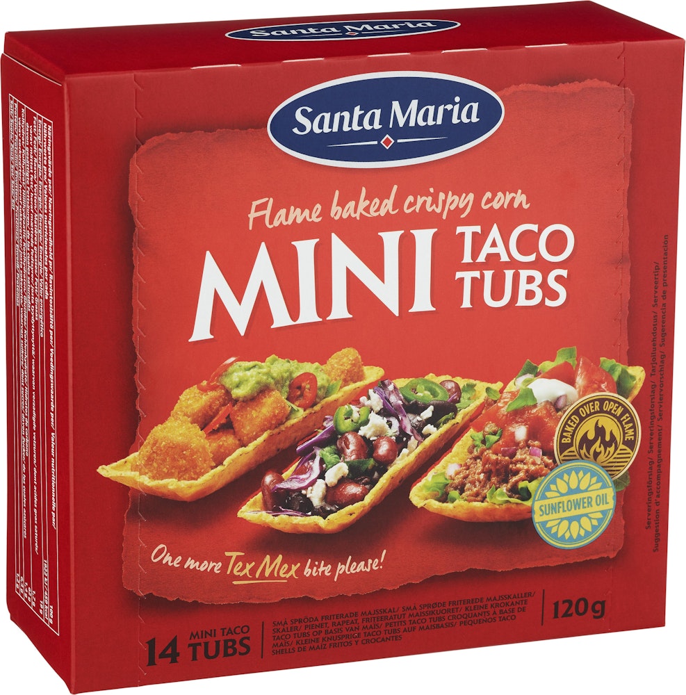 Santa Maria Mini Taco Tubs 120g Santa Maria
