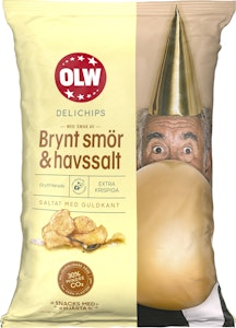 OLW Delichips Brynt Smör & Havssalt 150g OLW