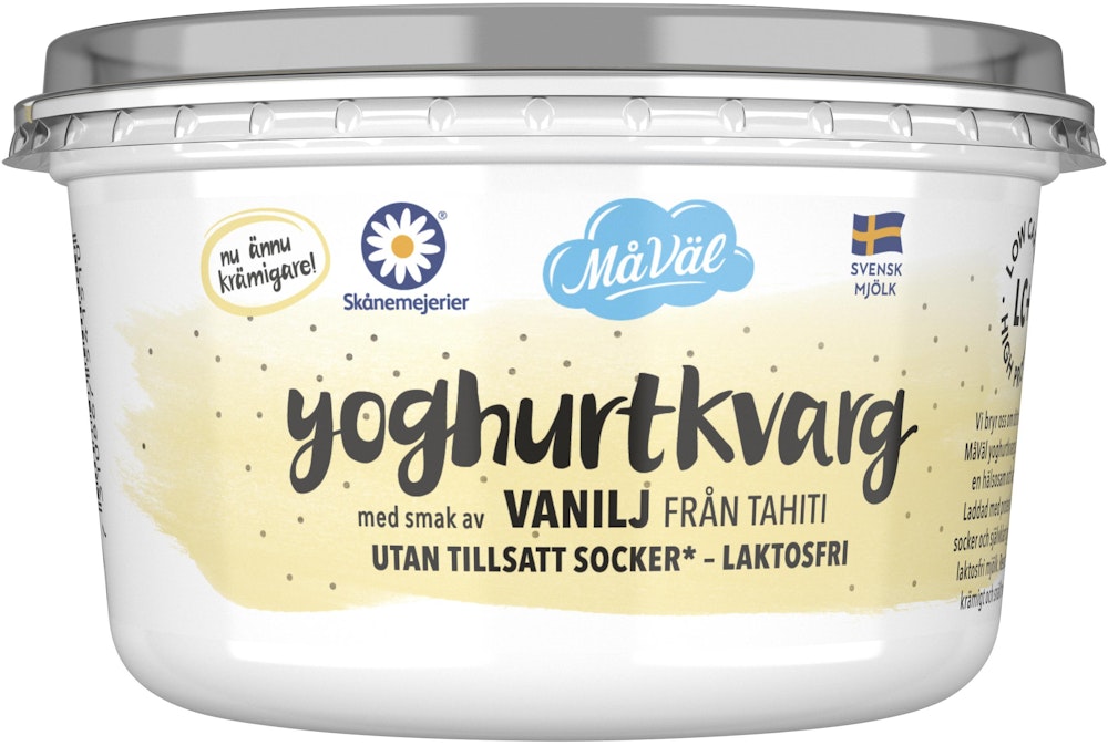 Skånemejerier Yoghurt Kvarg Vanilj Laktosfri 0,8% Skånemejerier