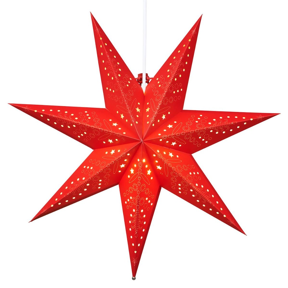 Northlight Julstjärna Röd 50cm Clas Ohlson