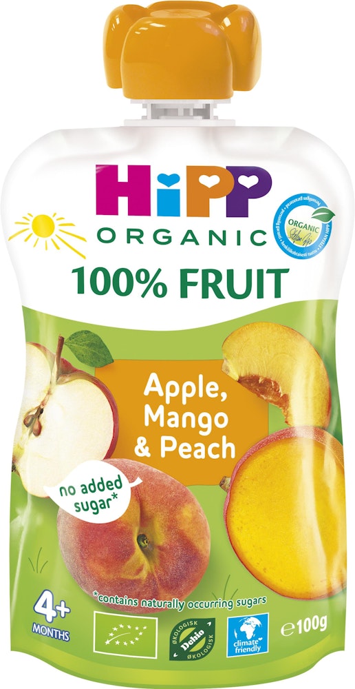 Hipp Smoothie Persika, Mango & Äpple 4M EKO 100g Hipp